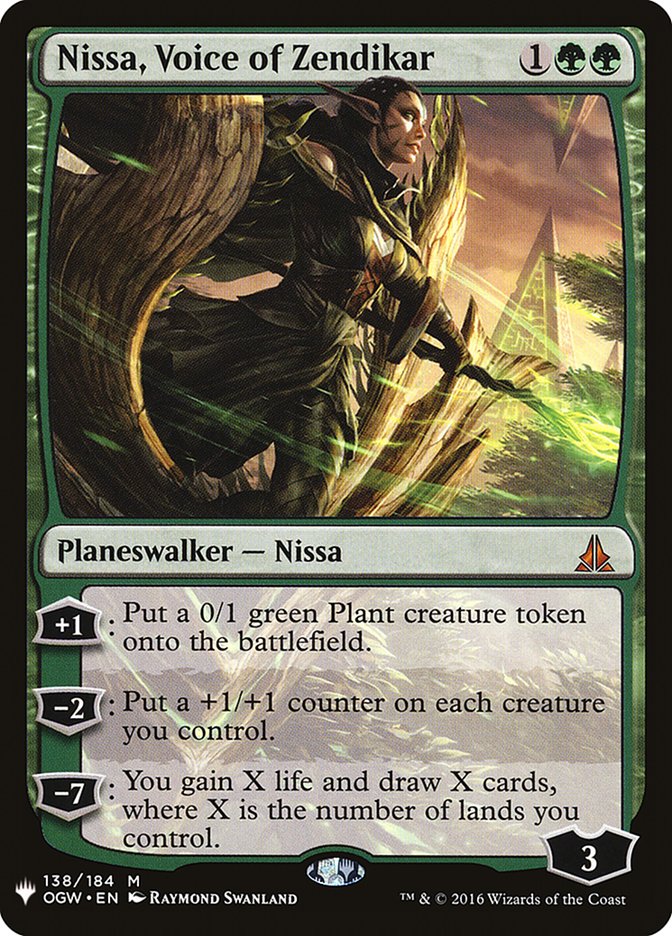 Nissa, Voice of Zendikar [Mystery Booster] MTG Single Magic: The Gathering    | Red Claw Gaming