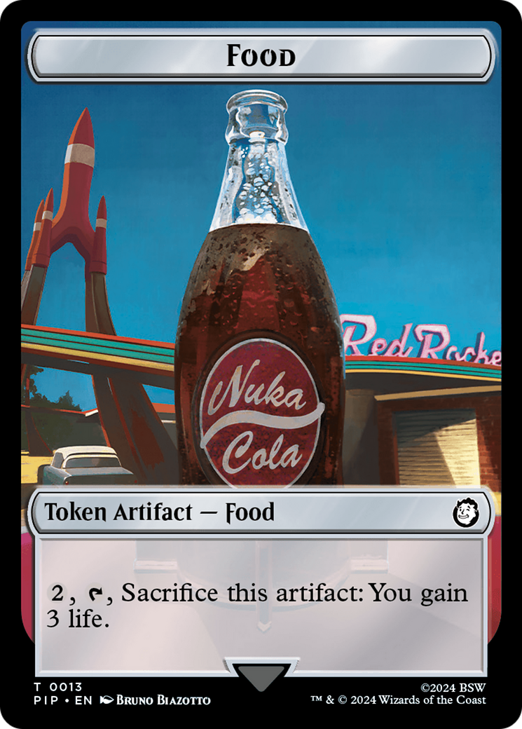 Food (0013) // Wasteland Survival Guide Double-Sided Token [Fallout Tokens] MTG Single Magic: The Gathering    | Red Claw Gaming