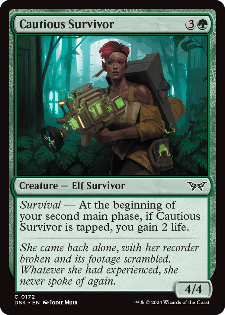 Cautious Survivor [Duskmourn: House of Horror] MTG Single Magic: The Gathering    | Red Claw Gaming