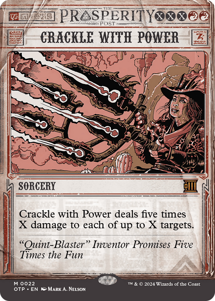 Crackle with Power [Outlaws of Thunder Junction: Breaking News] MTG Single Magic: The Gathering    | Red Claw Gaming