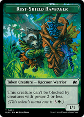 Food // Rust-Shield Rampager Double-Sided Token [Bloomburrow Tokens] MTG Single Magic: The Gathering    | Red Claw Gaming