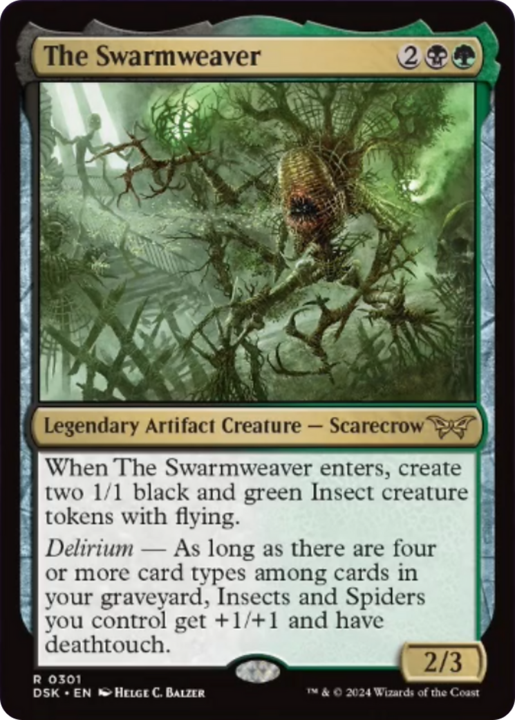 The Swarmweaver (0301) [Duskmourn: House of Horror] MTG Single Magic: The Gathering    | Red Claw Gaming