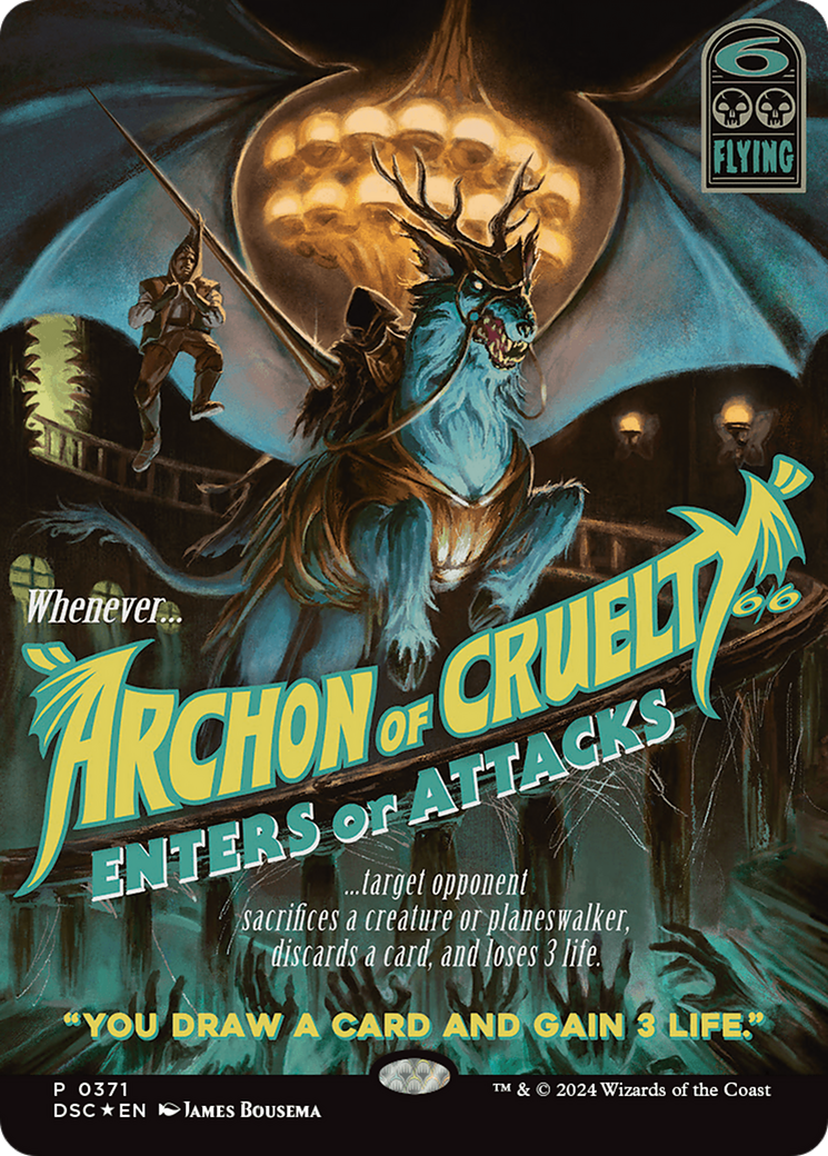 Archon of Cruelty (Showcase) [Duskmourn: House of Horror Commander] MTG Single Magic: The Gathering    | Red Claw Gaming