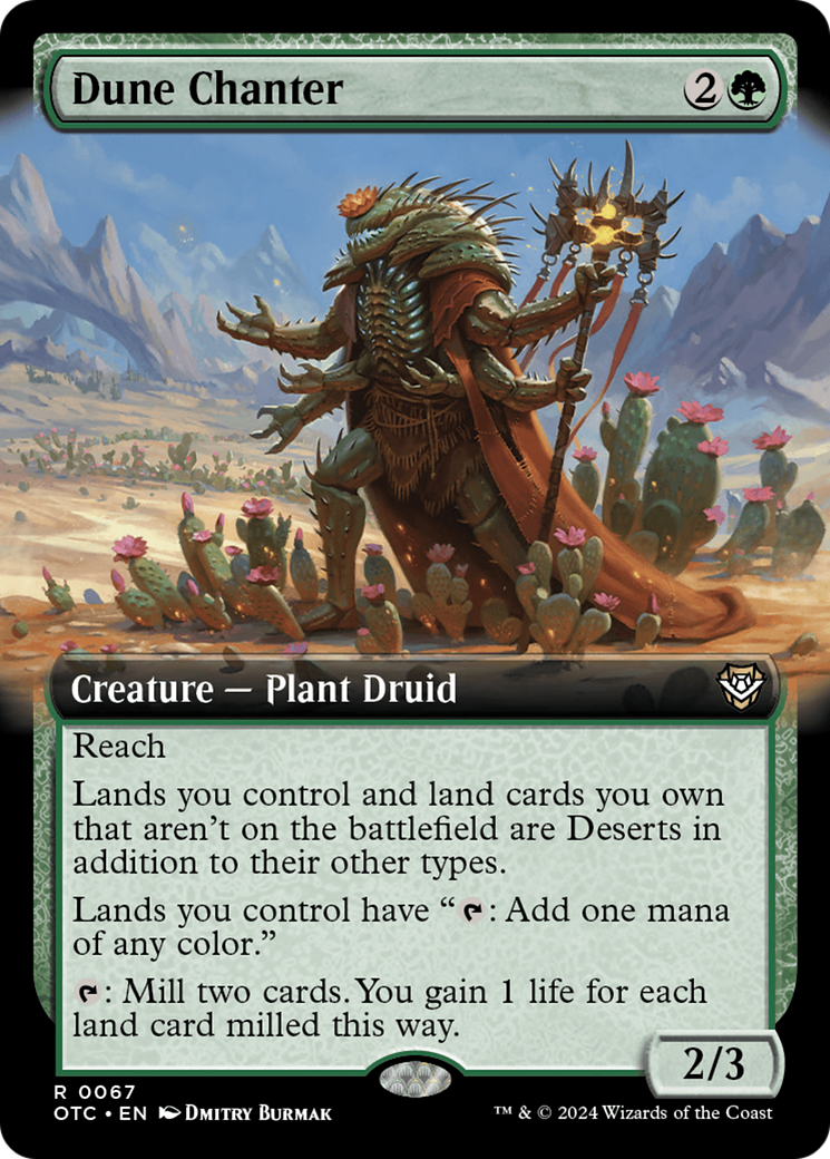 Dune Chanter (Extended Art) [Outlaws of Thunder Junction Commander] MTG Single Magic: The Gathering | Red Claw Gaming