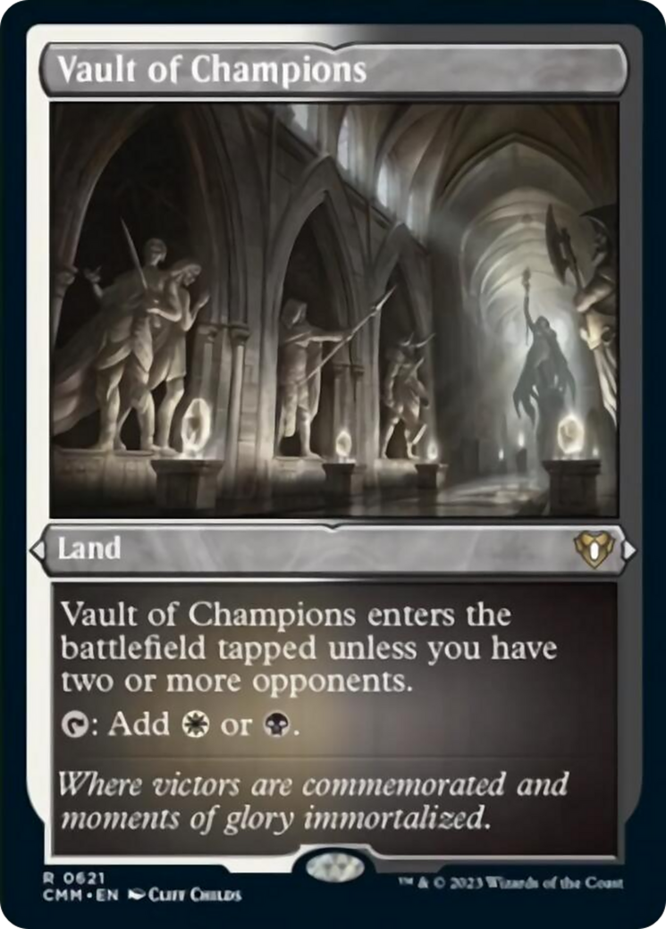 Vault of Champions (Foil Etched) [Commander Masters] MTG Single Magic: The Gathering    | Red Claw Gaming