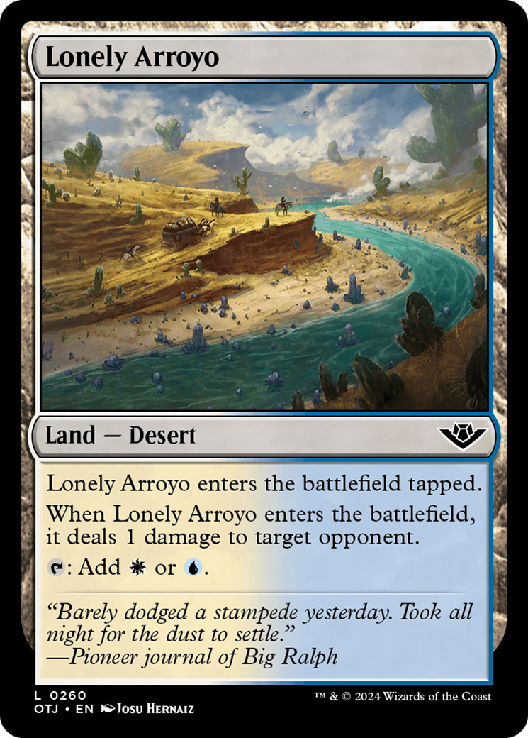 Lonely Arroyo [Outlaws of Thunder Junction] MTG Single Magic: The Gathering    | Red Claw Gaming