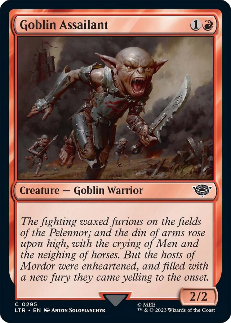 Goblin Assailant [The Lord of the Rings: Tales of Middle-Earth] MTG Single Magic: The Gathering | Red Claw Gaming