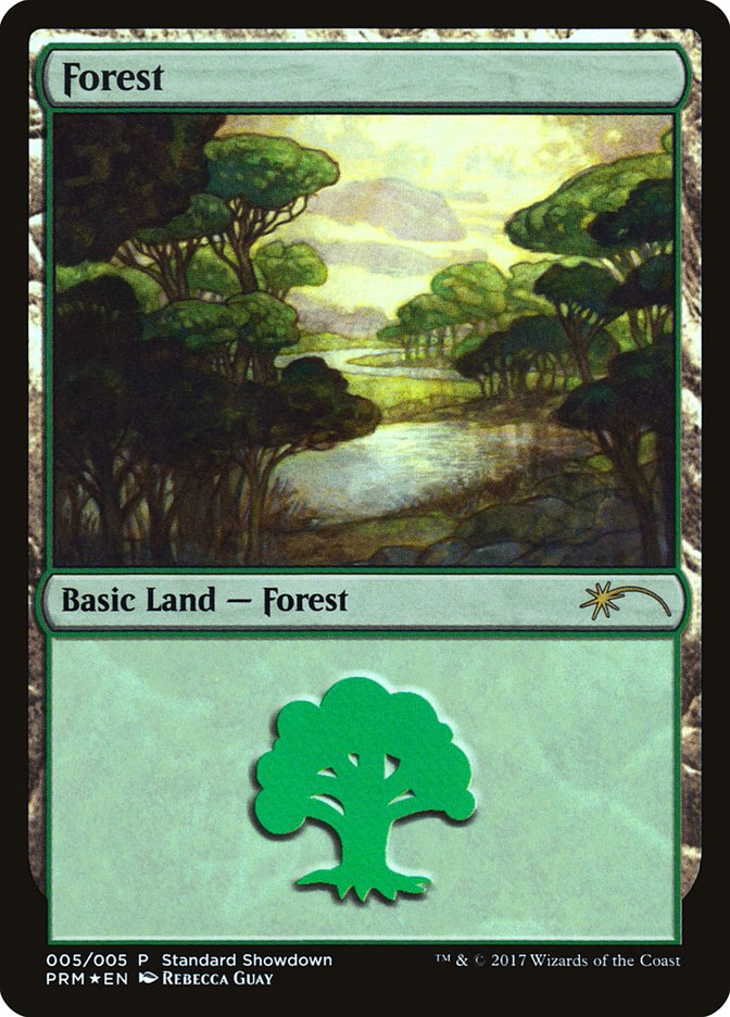 Forest (Rebecca Guay) [Standard Showdown Promos] MTG Single Magic: The Gathering    | Red Claw Gaming