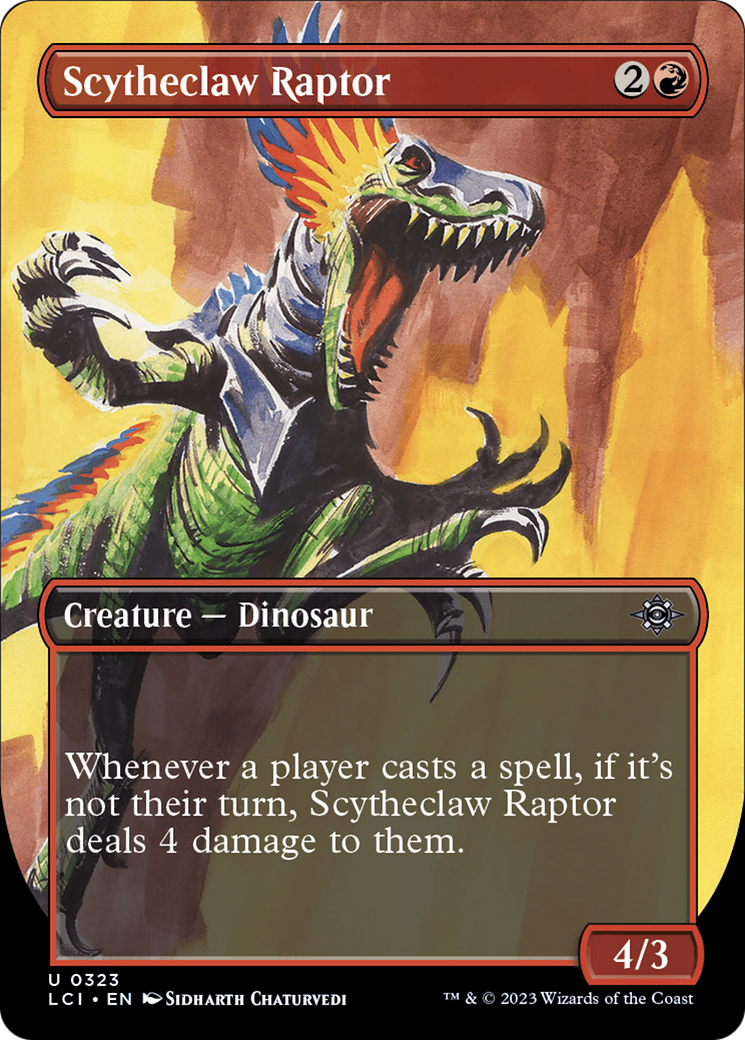 Scytheclaw Raptor (Borderless) [The Lost Caverns of Ixalan] MTG Single Magic: The Gathering    | Red Claw Gaming