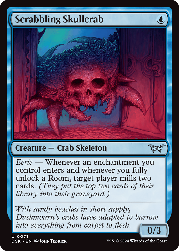 Scrabbling Skullcrab [Duskmourn: House of Horror] MTG Single Magic: The Gathering    | Red Claw Gaming