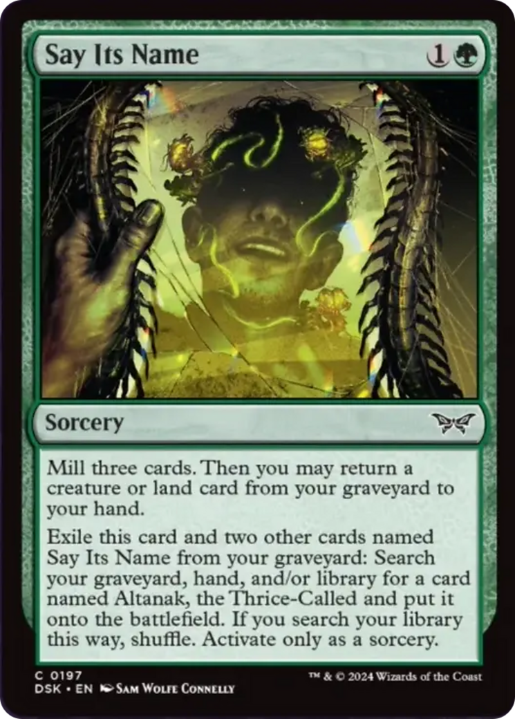 Say Its Name [Duskmourn: House of Horror] MTG Single Magic: The Gathering    | Red Claw Gaming