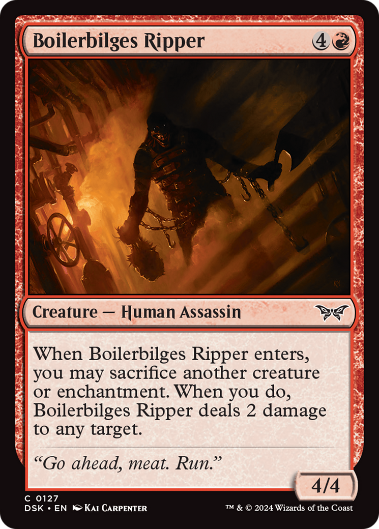 Boilerbilges Ripper [Duskmourn: House of Horror] MTG Single Magic: The Gathering | Red Claw Gaming