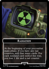 Radiation // Copy Double-Sided Token [Fallout Tokens] MTG Single Magic: The Gathering    | Red Claw Gaming