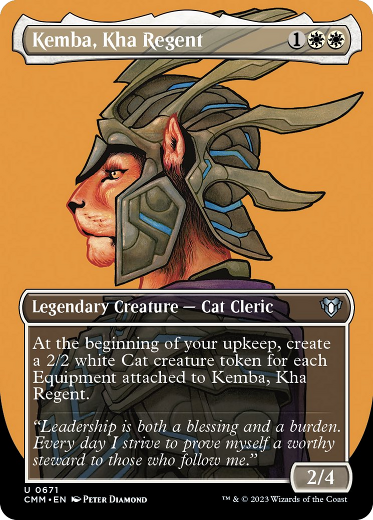 Kemba, Kha Regent (Borderless Profile) [Commander Masters] MTG Single Magic: The Gathering    | Red Claw Gaming