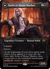 Sorin of House Markov // Sorin, Ravenous Neonate (Borderless) (Textured Foil) [Modern Horizons 3] MTG Single Magic: The Gathering    | Red Claw Gaming