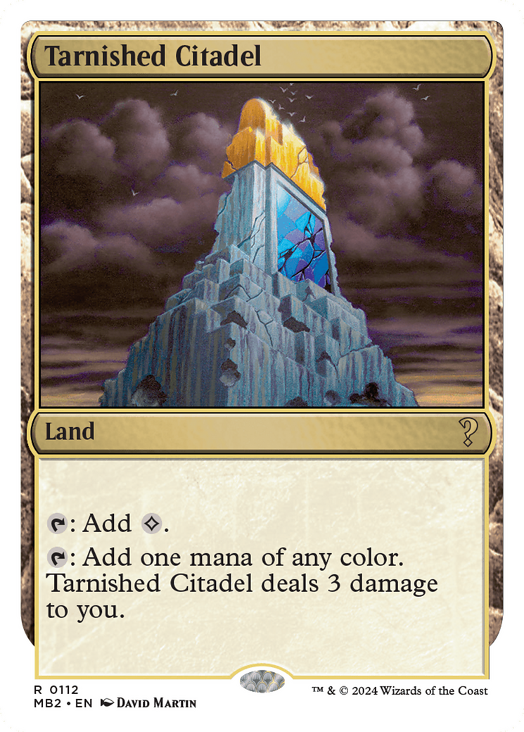 Tarnished Citadel (White Border) [Mystery Booster 2] MTG Single Magic: The Gathering    | Red Claw Gaming