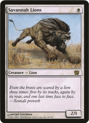 Savannah Lions (Oversized) [Eighth Edition Box Topper] MTG Single Magic: The Gathering    | Red Claw Gaming