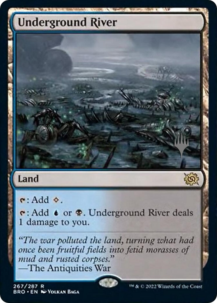 Underground River (Promo Pack) [The Brothers' War Promos] MTG Single Magic: The Gathering    | Red Claw Gaming