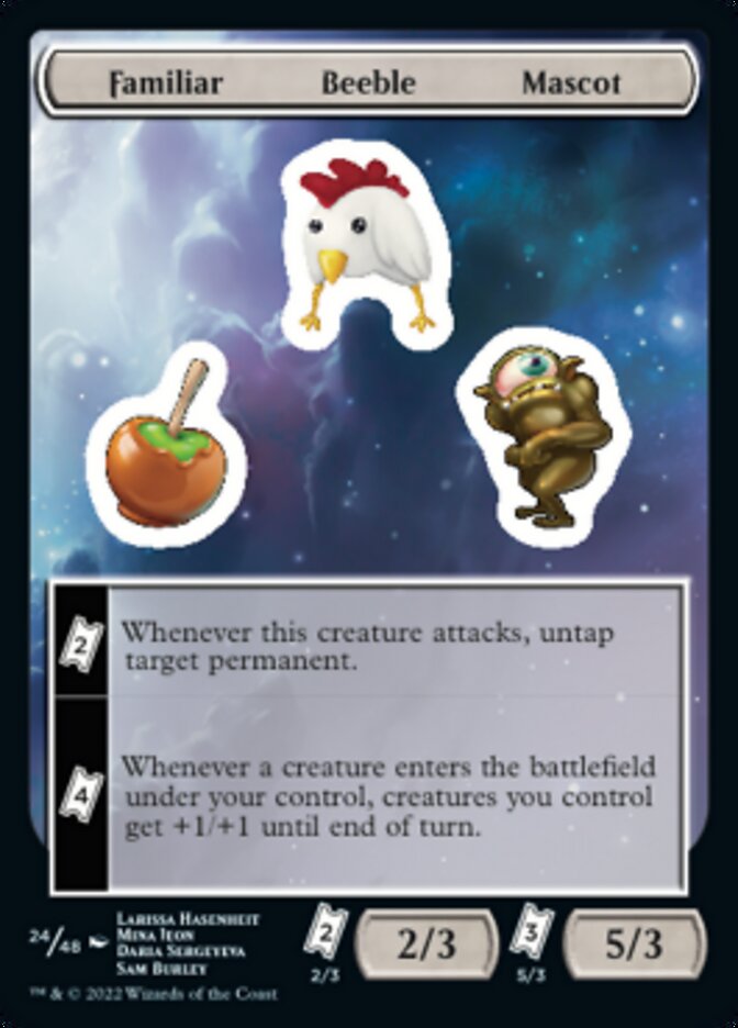 Familiar Beeble Mascot [Unfinity Stickers] MTG Single Magic: The Gathering    | Red Claw Gaming