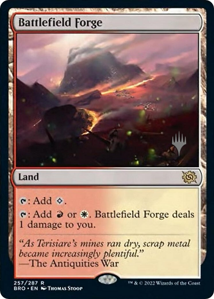 Battlefield Forge (Promo Pack) [The Brothers' War Promos] MTG Single Magic: The Gathering    | Red Claw Gaming