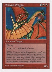 Shivan Dragon (Oversized) [Oversize Cards] MTG Single Magic: The Gathering    | Red Claw Gaming