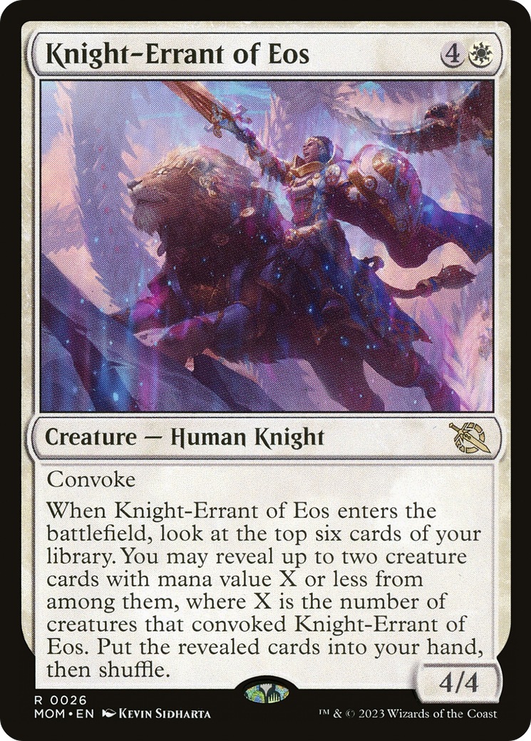 Knight-Errant of Eos [March of the Machine] MTG Single Magic: The Gathering    | Red Claw Gaming