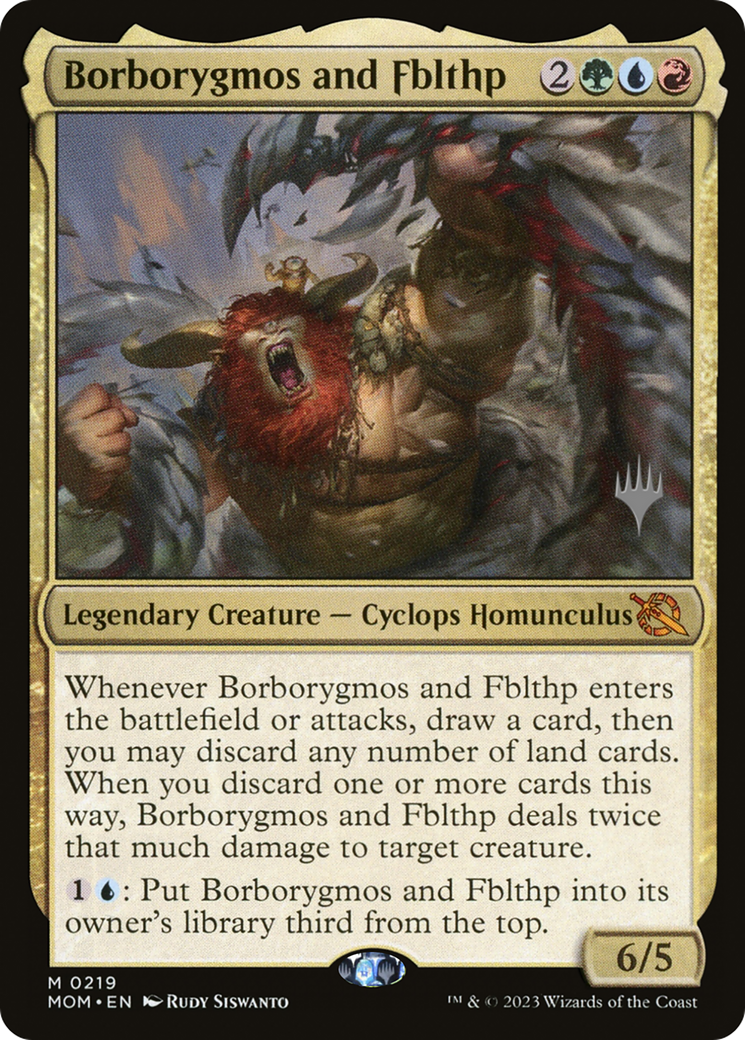 Borborygmos and Fblthp (Promo Pack) [March of the Machine Promos] MTG Single Magic: The Gathering    | Red Claw Gaming