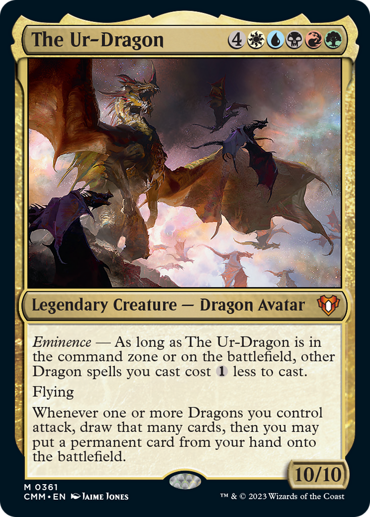 The Ur-Dragon [Commander Masters] MTG Single Magic: The Gathering    | Red Claw Gaming