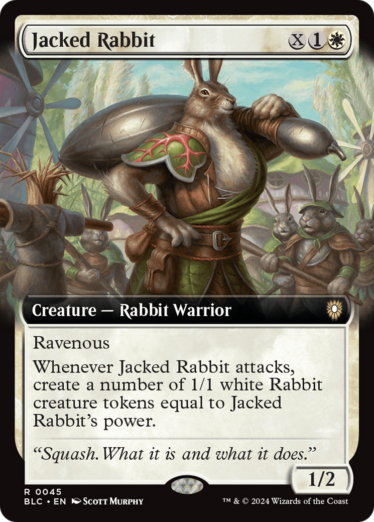 Jacked Rabbit (Extended Art) [Bloomburrow Commander] MTG Single Magic: The Gathering    | Red Claw Gaming