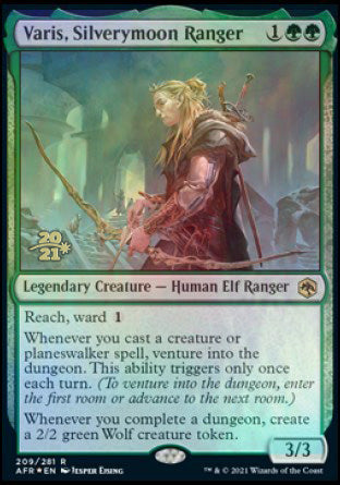 Varis, Silverymoon Ranger [Dungeons & Dragons: Adventures in the Forgotten Realms Prerelease Promos] MTG Single Magic: The Gathering | Red Claw Gaming