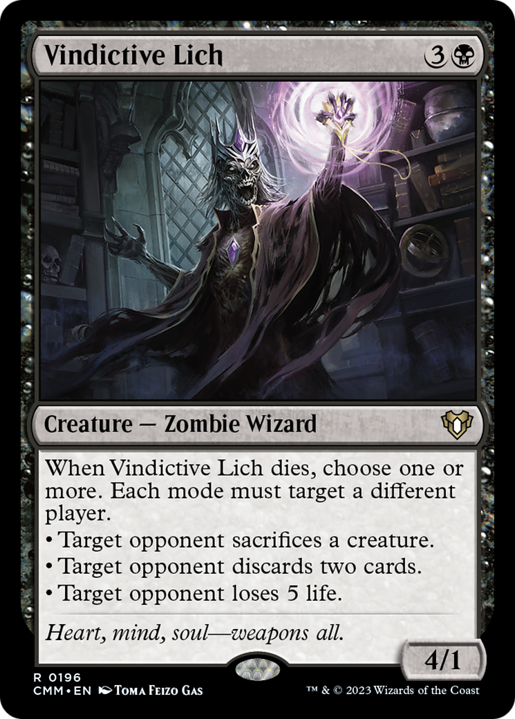 Vindictive Lich [Commander Masters] MTG Single Magic: The Gathering    | Red Claw Gaming