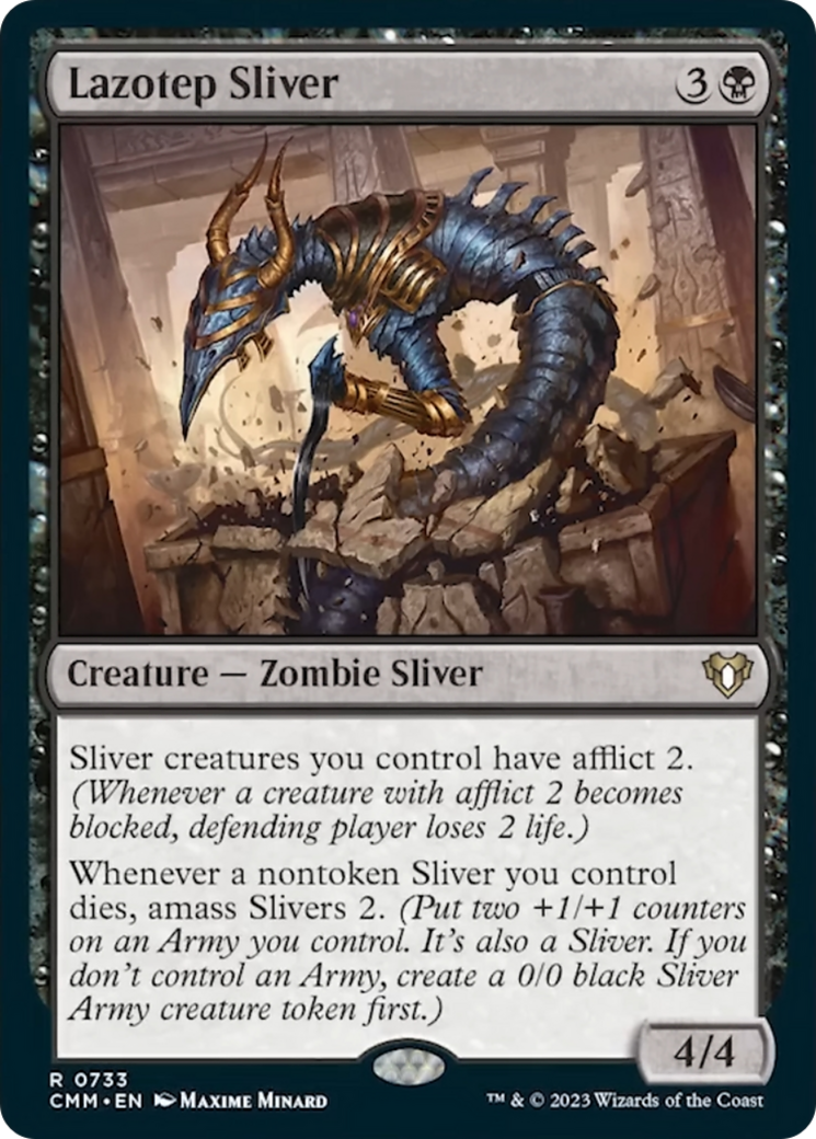 Lazotep Sliver [Commander Masters] MTG Single Magic: The Gathering    | Red Claw Gaming