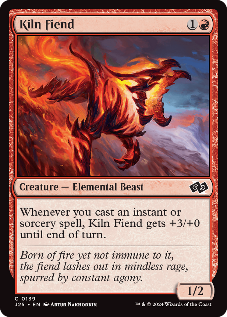 Kiln Fiend [Foundations Jumpstart] MTG Single Magic: The Gathering    | Red Claw Gaming