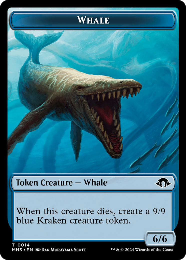 Whale // Energy Reserve Double-Sided Token [Modern Horizons 3 Tokens] MTG Single Magic: The Gathering    | Red Claw Gaming