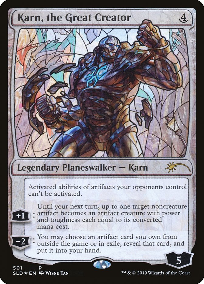 Karn, the Great Creator (Stained Glass) [Secret Lair Drop Promos] MTG Single Magic: The Gathering    | Red Claw Gaming