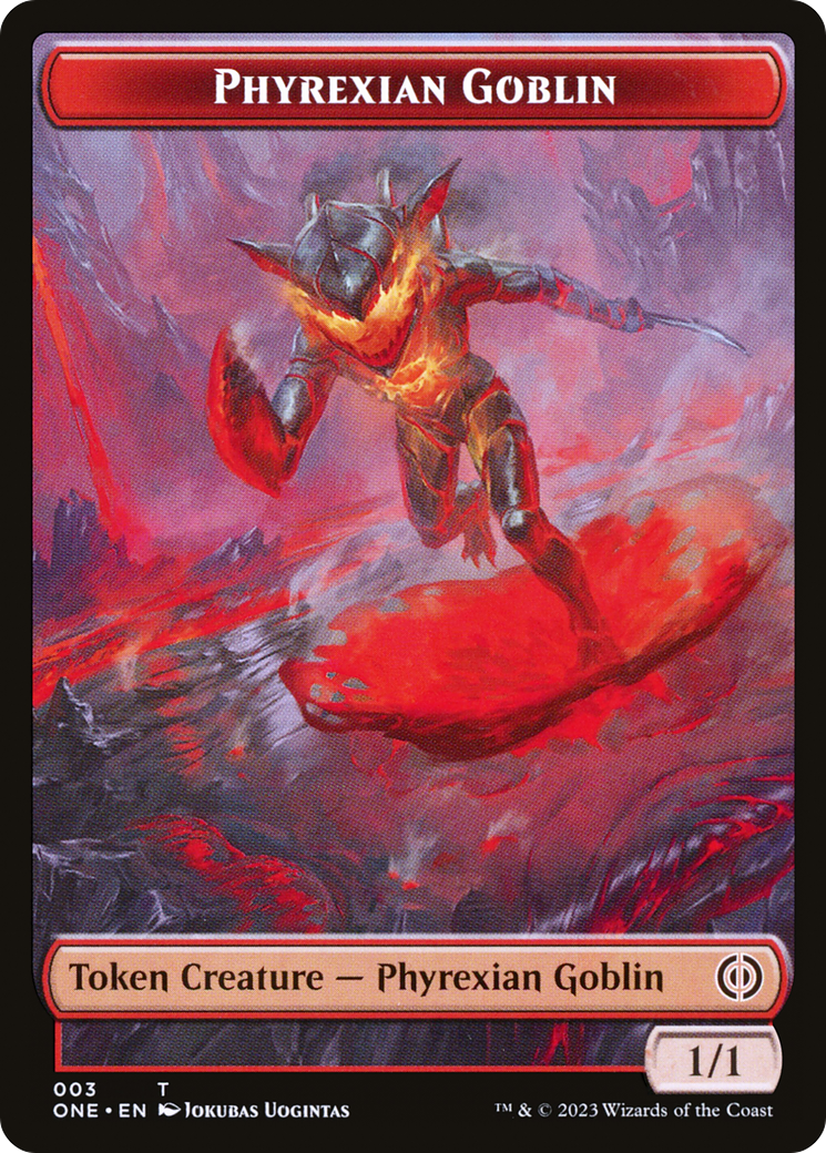 Phyrexian Goblin // Samurai Double-Sided Token [Phyrexia: All Will Be One Tokens] MTG Single Magic: The Gathering    | Red Claw Gaming