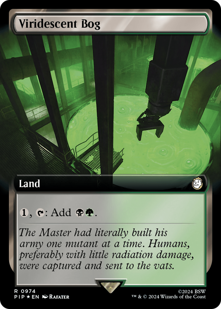 Viridescent Bog (Extended Art) (Surge Foil) [Fallout] MTG Single Magic: The Gathering    | Red Claw Gaming