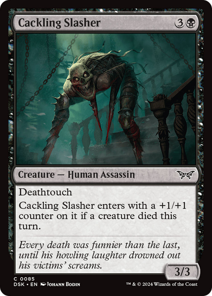 Cackling Slasher [Duskmourn: House of Horror] MTG Single Magic: The Gathering    | Red Claw Gaming