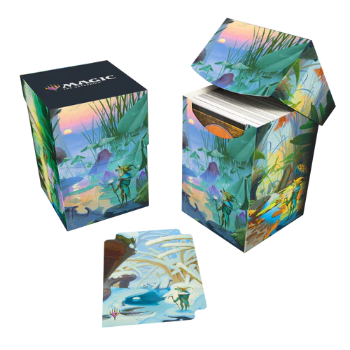 Bloomburrow Season Lands: Island (Summer) 100+ Deck Box for Magic: The Gathering  Ultra Pro    | Red Claw Gaming