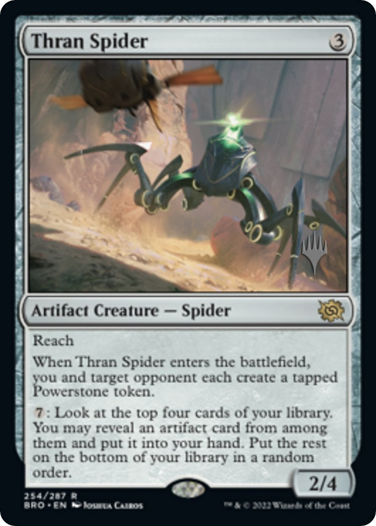 Thran Spider (Promo Pack) [The Brothers' War Promos] MTG Single Magic: The Gathering    | Red Claw Gaming