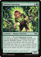 Defiant Survivor [Duskmourn: House of Horror] MTG Single Magic: The Gathering    | Red Claw Gaming