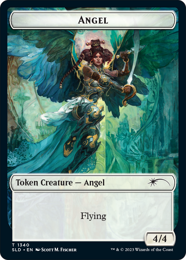 Angel (SLD) // Soldier (GRN) Double-Sided Token [Secret Lair: Angels Tokens] MTG Single Magic: The Gathering    | Red Claw Gaming