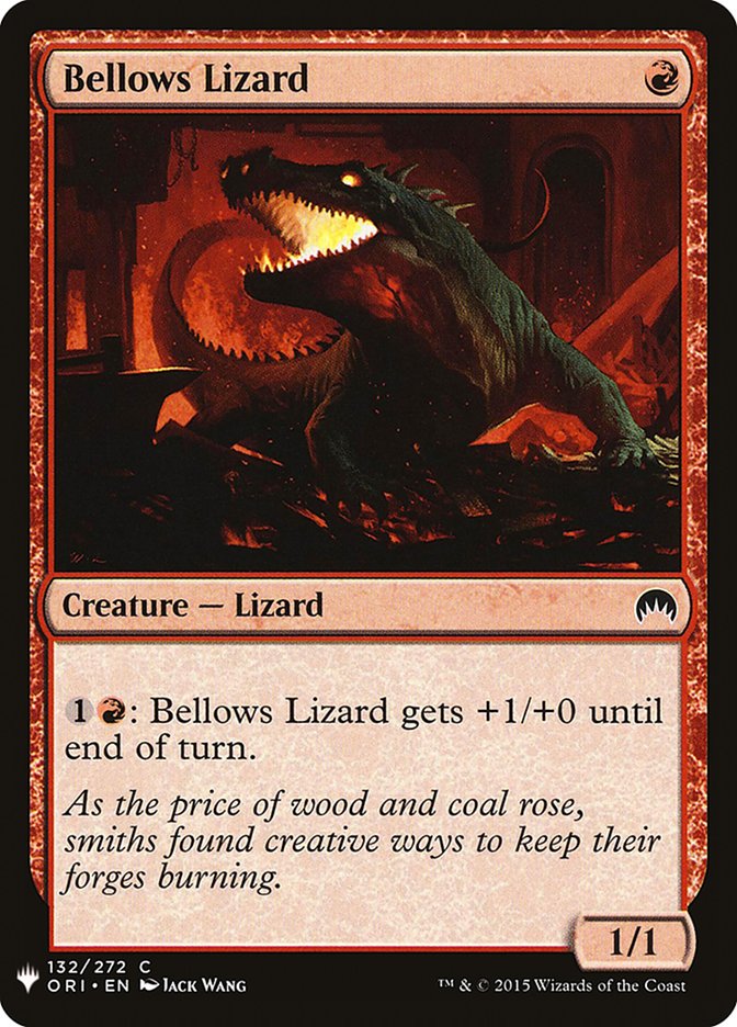 Bellows Lizard [Mystery Booster] MTG Single Magic: The Gathering    | Red Claw Gaming