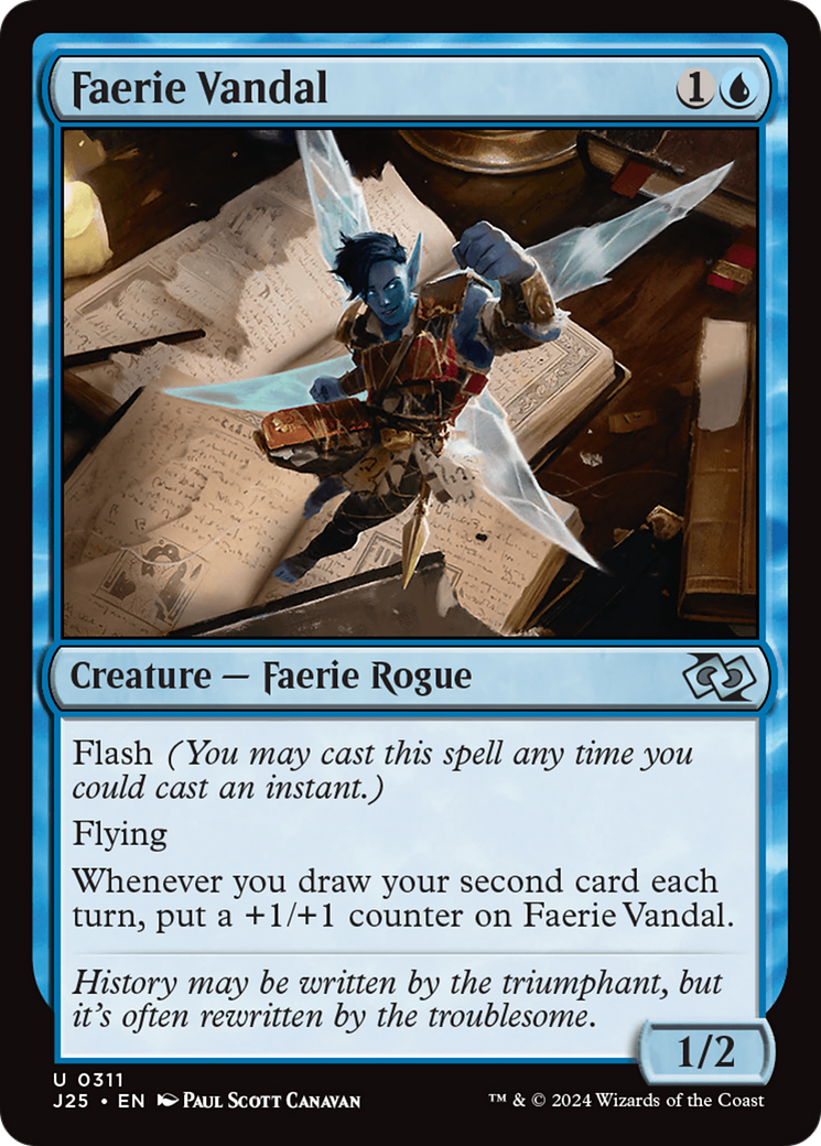 Faerie Vandal [Foundations Jumpstart] MTG Single Magic: The Gathering    | Red Claw Gaming