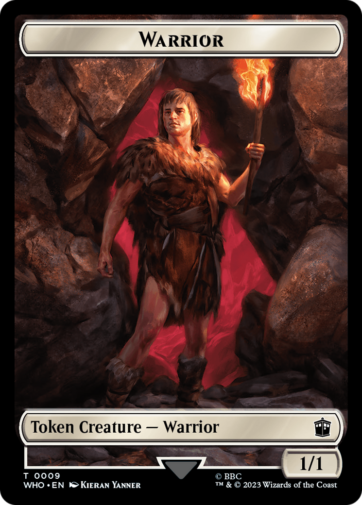 Warrior // Treasure (0029) Double-Sided Token [Doctor Who Tokens] MTG Single Magic: The Gathering | Red Claw Gaming