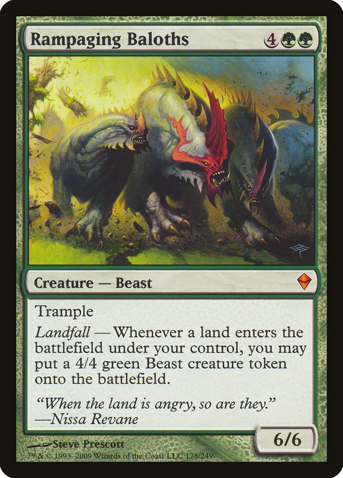 Rampaging Baloths (Oversized) [Oversize Cards] MTG Single Magic: The Gathering    | Red Claw Gaming