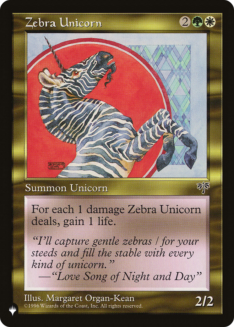 Zebra Unicorn [The List] MTG Single Magic: The Gathering | Red Claw Gaming