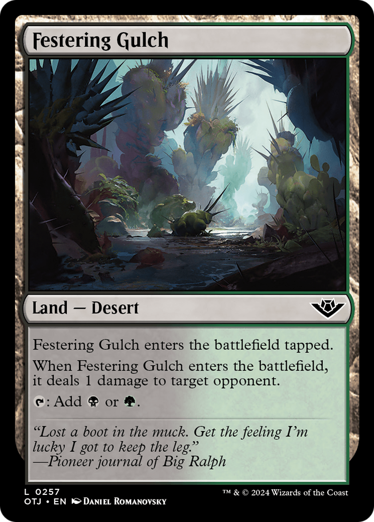 Festering Gulch [Outlaws of Thunder Junction] MTG Single Magic: The Gathering    | Red Claw Gaming