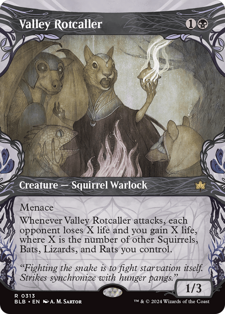 Valley Rotcaller (Showcase) [Bloomburrow] MTG Single Magic: The Gathering    | Red Claw Gaming