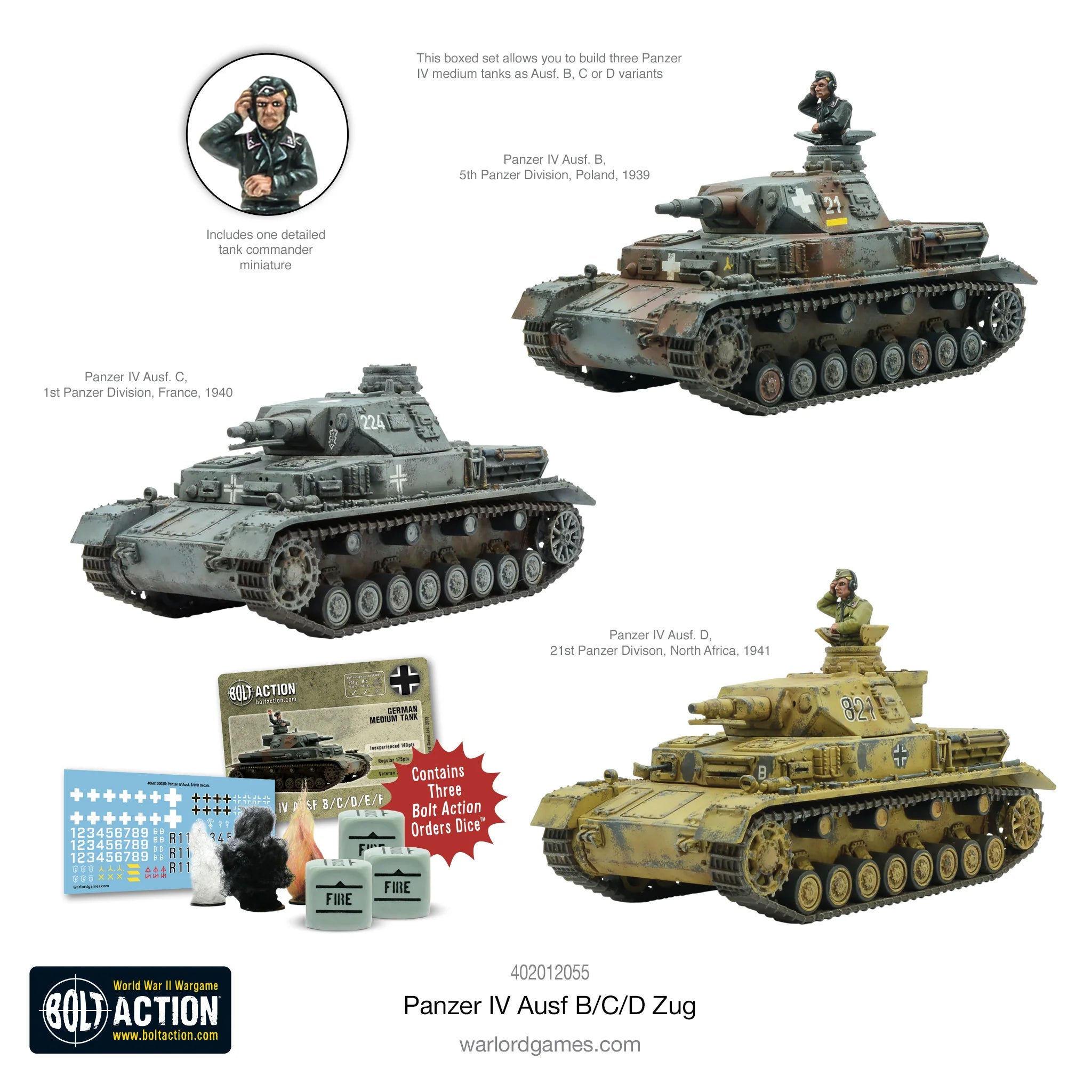 Panzer IV Ausf. B/C/D ZUG Germany Warlord Games    | Red Claw Gaming